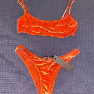 Triangl orange bikini